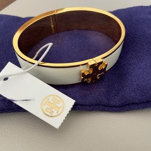 NWT Tory Burch Kira logo enamel bracelet